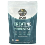 Garden of Life Sport, Creatine Monohydrate + Probiotics, Unflavored, 12.27 oz 348 g