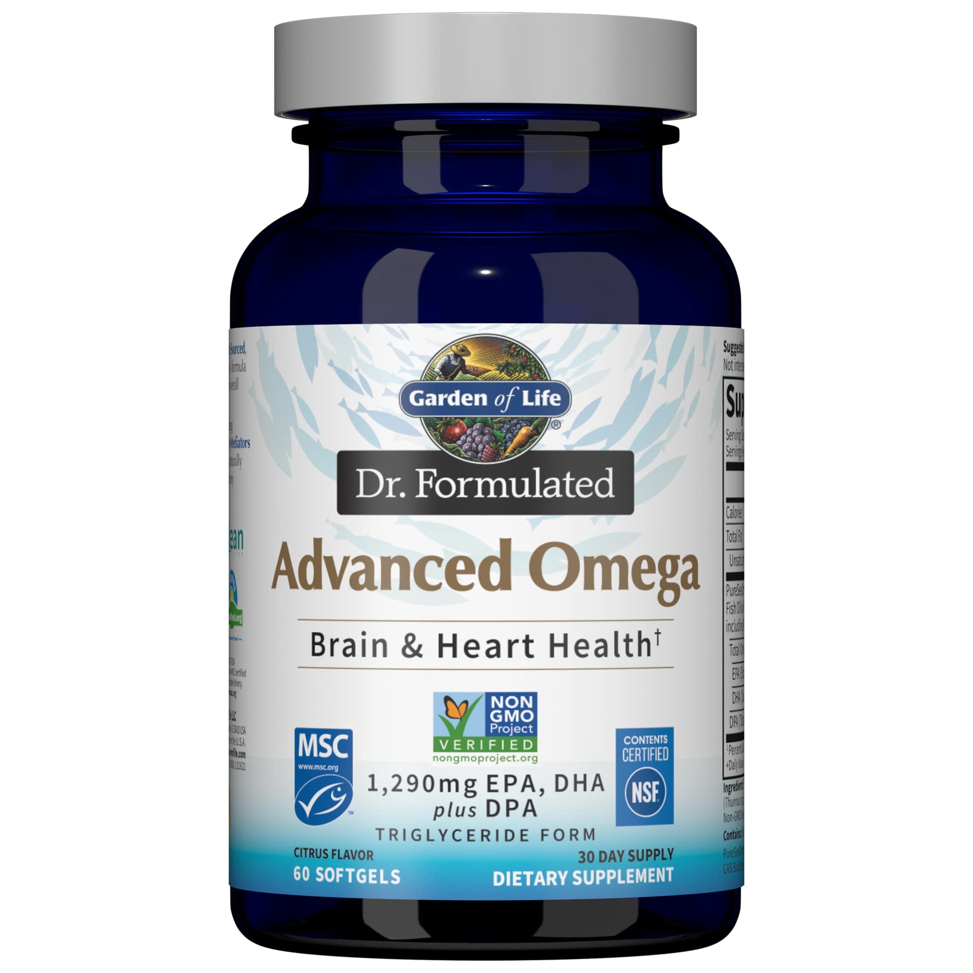 Garden of Life Dr. Formulated Advanced Omega, 60 Softgels