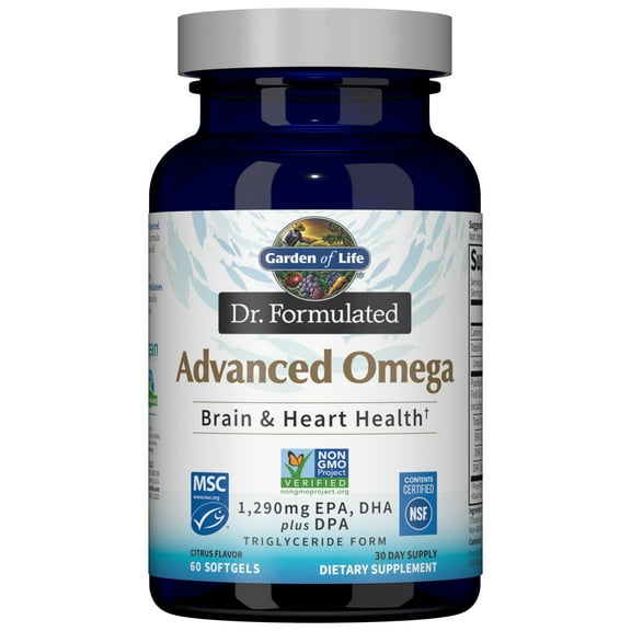 Garden of Life Dr. Formulated Advanced Omega, 60 Softgels