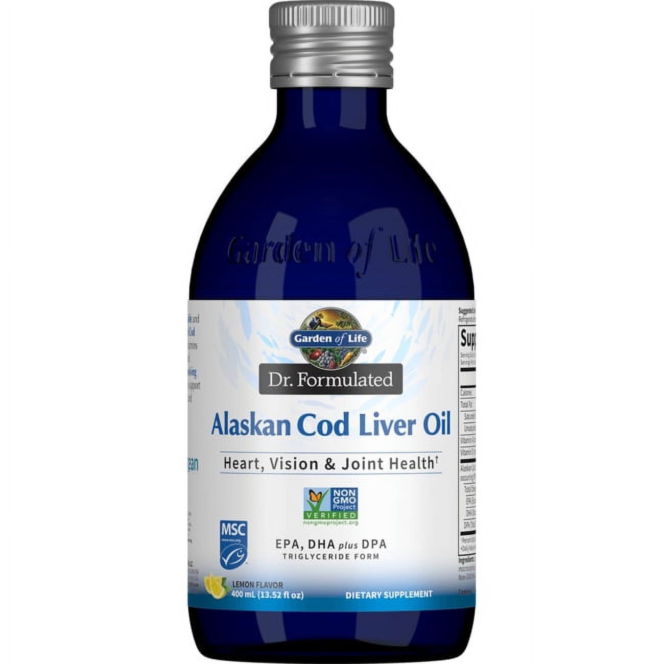 Garden of Life Dr. Formulated Alaskan Cod Liver Oil Lemon 13.52 fl oz
