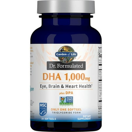 Garden of Life Dr. Formulated Dha - Lemon 1,000 mg 30 Sgels