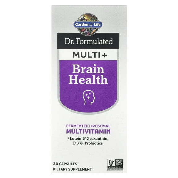 Garden of Life Dr. Formulated Multi+, Brain Health, 30 Capsules
