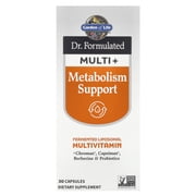Garden of Life Dr. Formulated Multi+, Metabolism Support, 30 Capsules