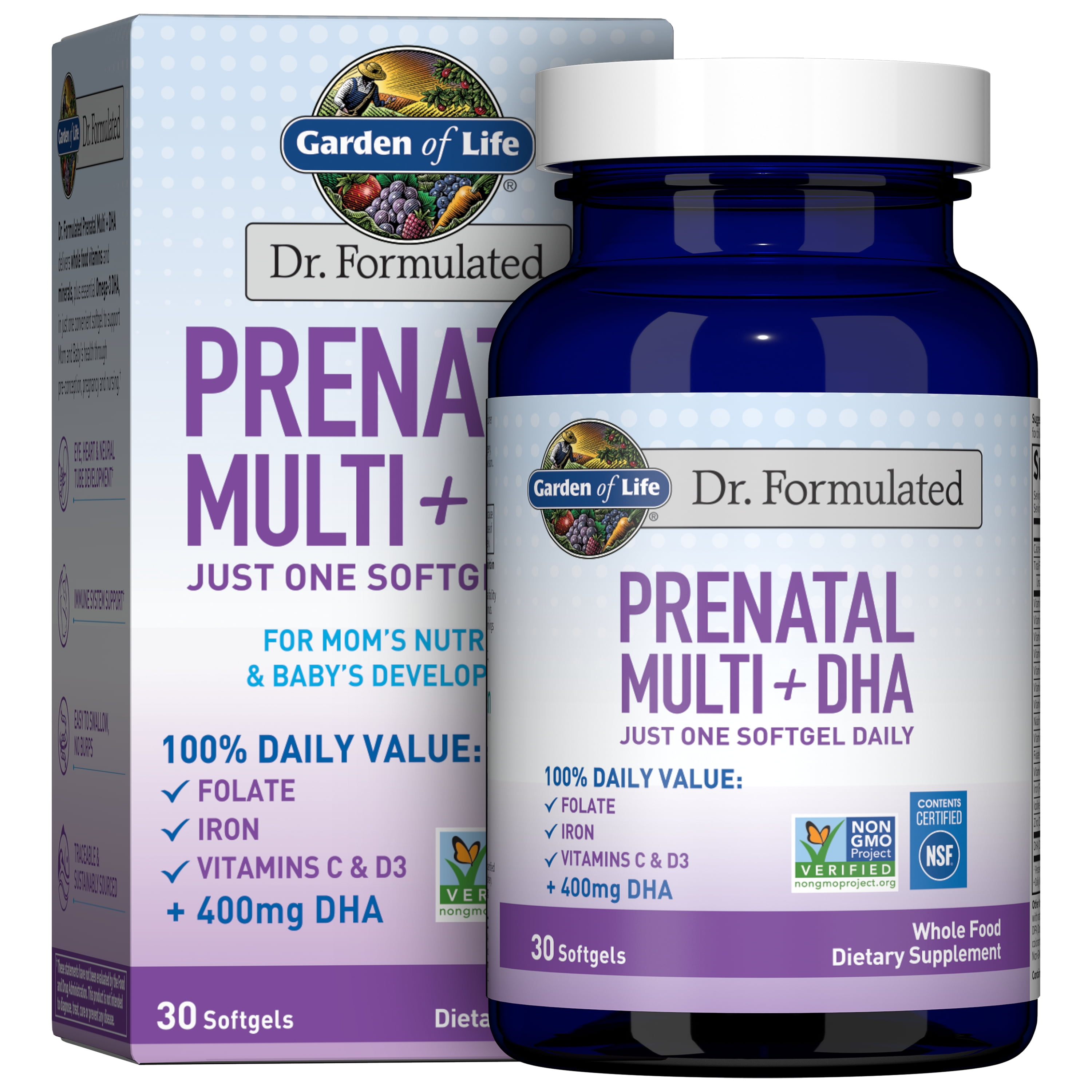 garden of life prenatal multi dha reviews