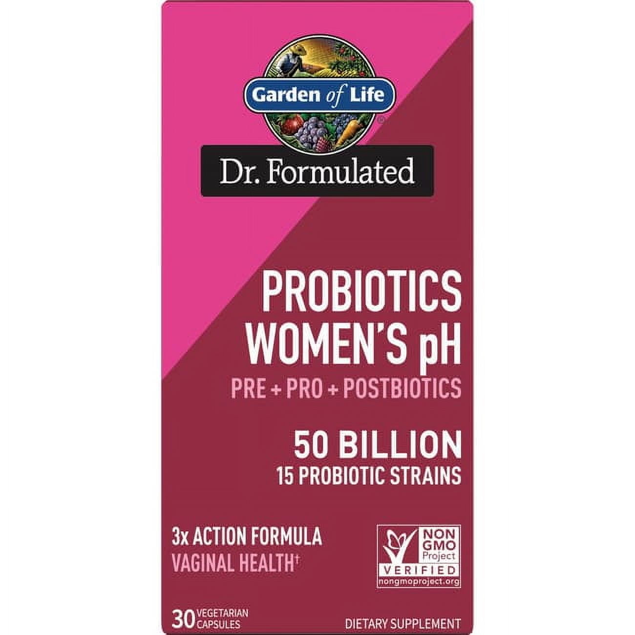 Garden of Life Dr. Formulated Probiotics Women's ph 50 Billion 30 Veg Caps