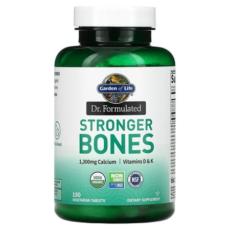 Garden of Life Dr. Formulated, Stronger Bones, 150 Vegetarian Tablets