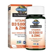 Garden of Life Quercetin Zinc Once Daily Immune Support Supplement with Vitamin D3 for Bone Health, Breast Health & Skin Health, Dr Formulated - Gluten Free, Non GMO, Carbon Neutral – 30 Mini Tabs