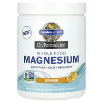 Garden of Life Dr. Formulated, Whole Food Magnesium Powder, Orange, 14.8 oz (419.5 g)