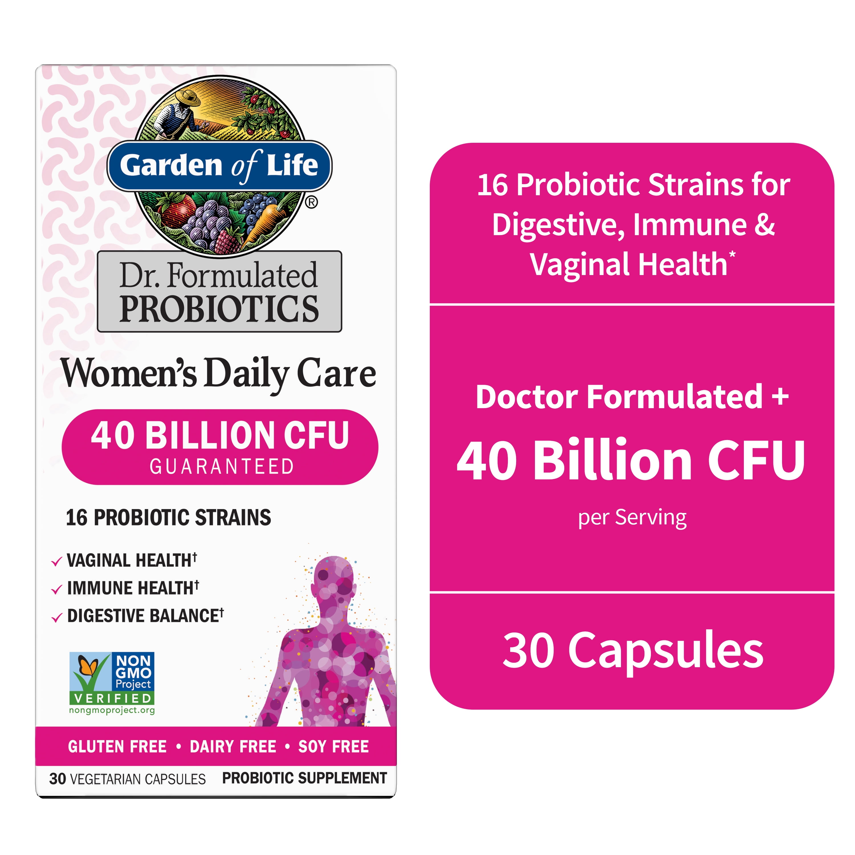 Garden of Life Dr. Formulated Women’s Daily Care Probiotics, 30ct