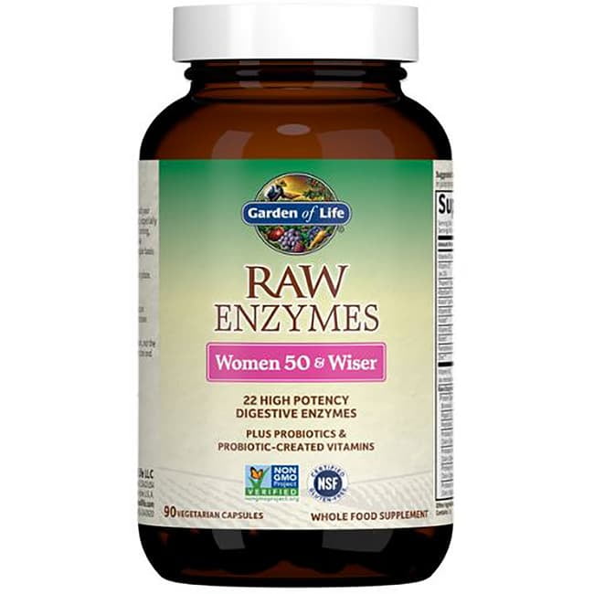Garden of Life Raw Enzymes Women 50 & Wiser 90 Veg Caps