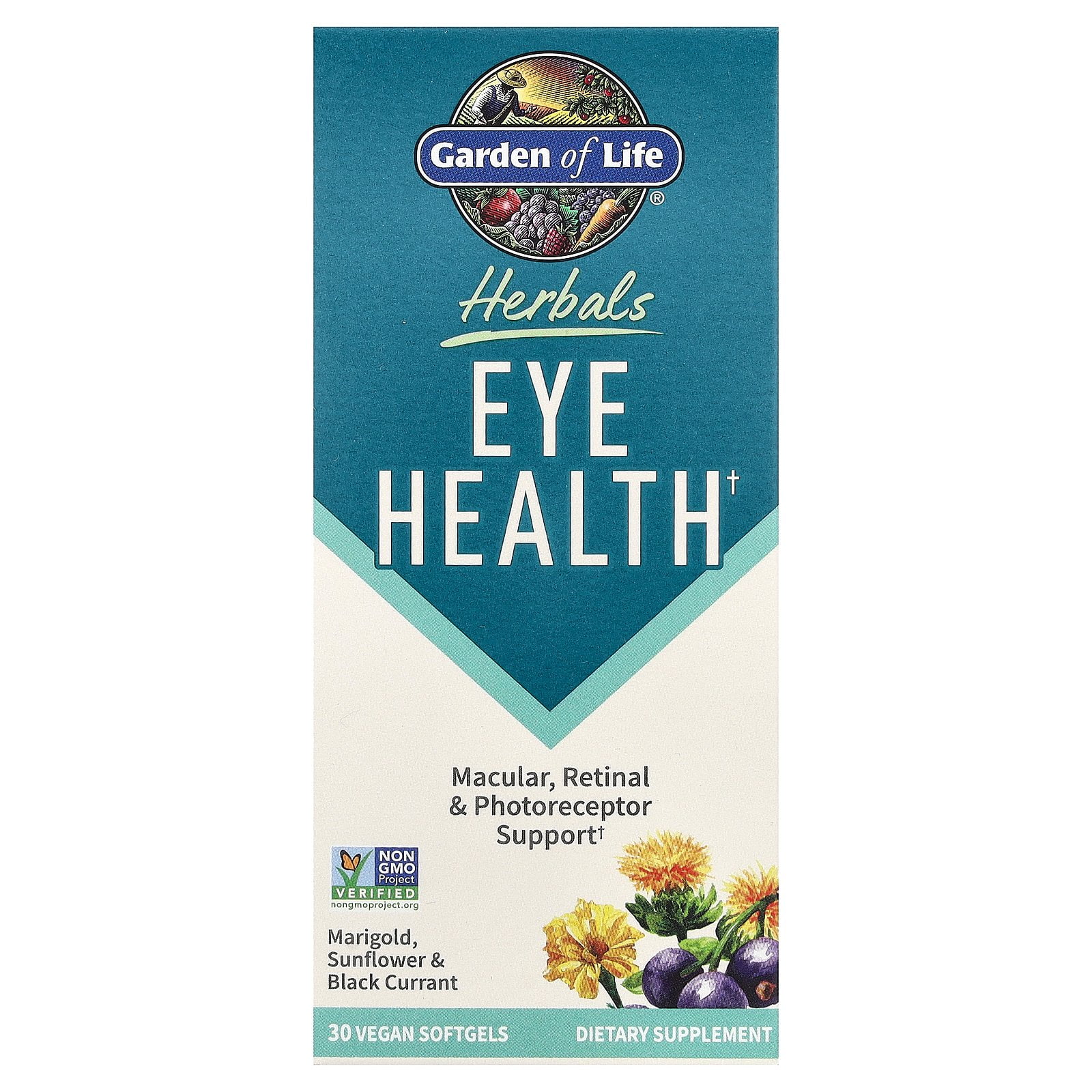 Garden of Life Herbals, Eye Health, Berry, 30 Vegan Softgels