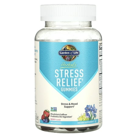 Garden of Life Herbals Berry Flavor Stress Relief 60 Gummies
