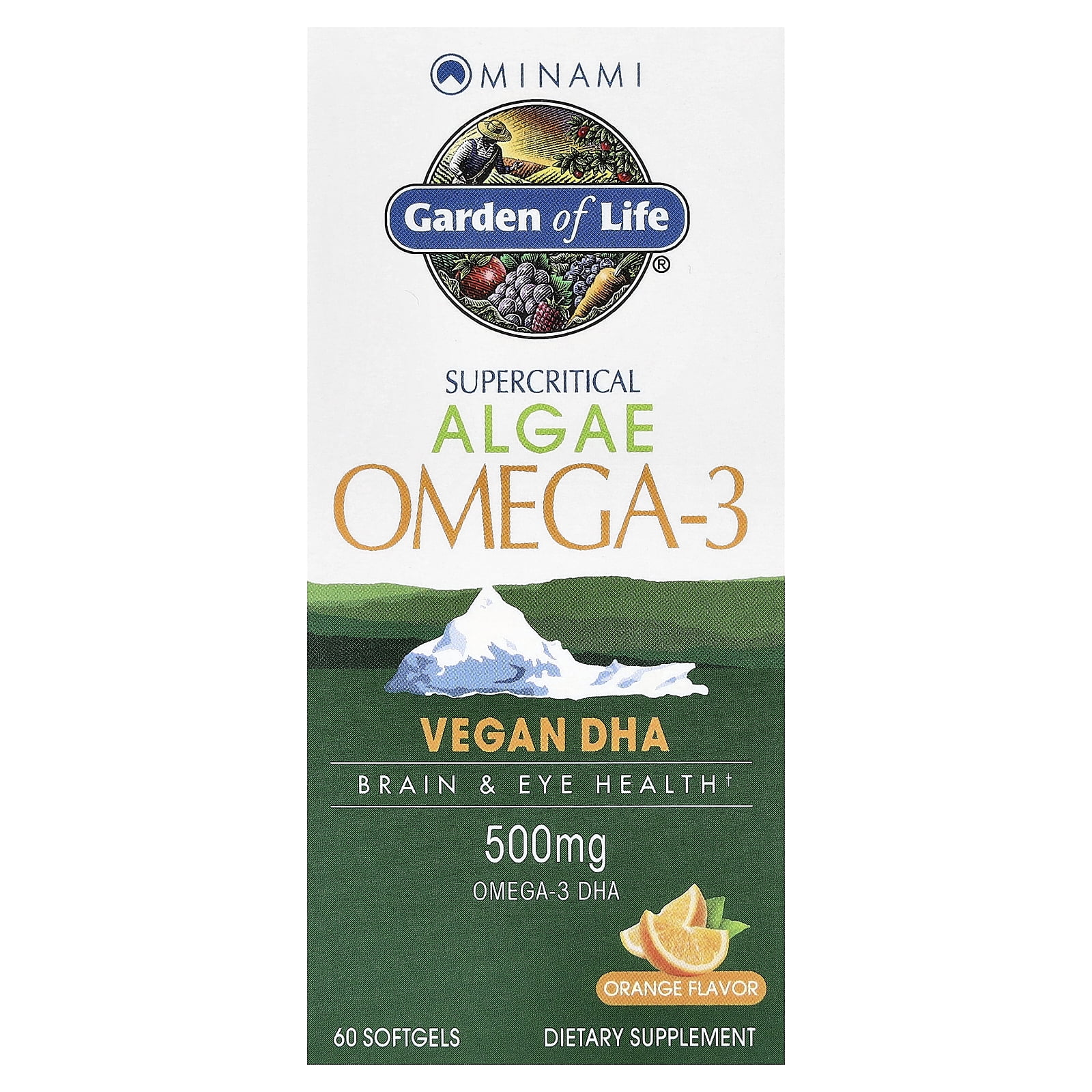 Garden of Life Minami Algae Omega-3 Softgels, 500 Mg, 60 Ct