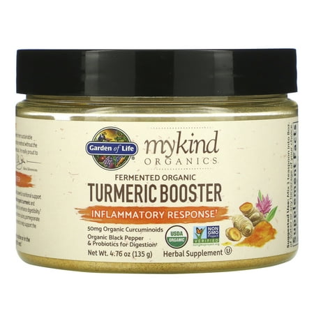 Garden of Life Organics, Fermented Organic Turmeric Boost, Inflammatory Response, 4.76 oz (135 g)