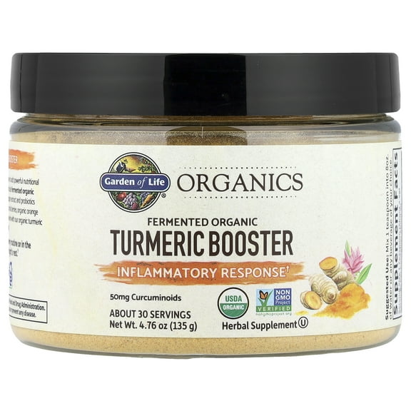 Garden of Life Organics, Fermented Organic Turmeric Boost, Inflammatory Response, 4.76 oz (135 g)