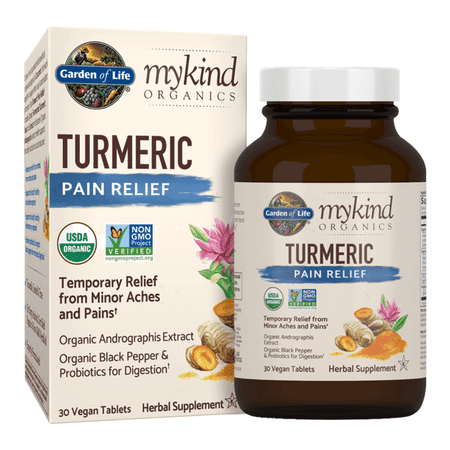 Garden of Life mykind Organics Turmeric Pain Relief 30 Vegan Tabs