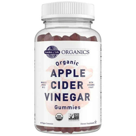 Garden of Life Organics Apple Cider Vinegar, 60 Vegan Gummies