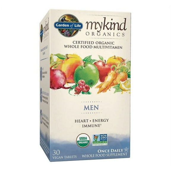 Garden of Life Organics Men's Multivitamin | Once Daily | 30ct
