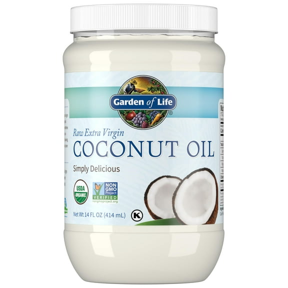 Garden of Life Organic Extra Virgin Coconut Oil 14oz Liquid (in Plastic)