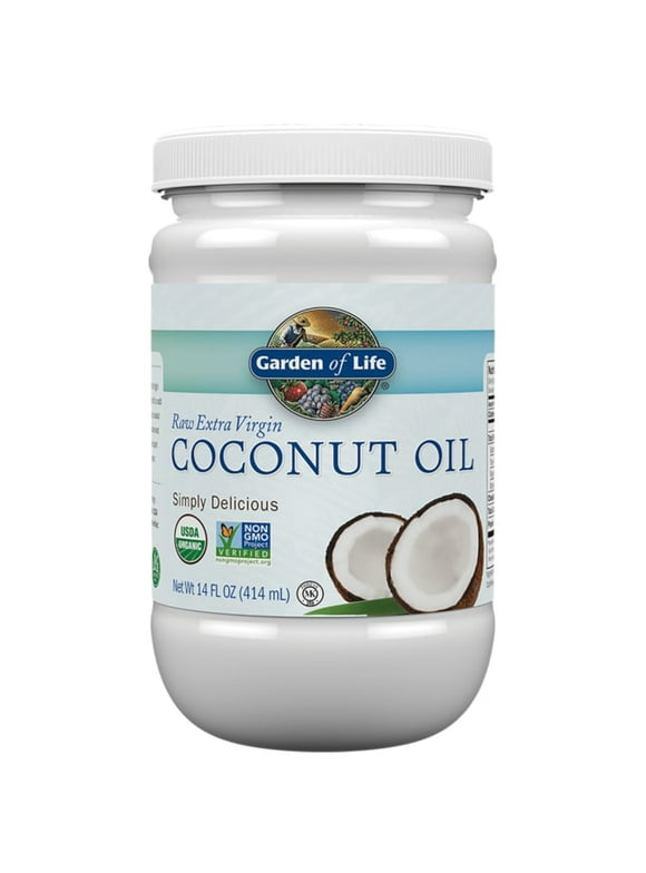 Garden of Life Organic Extra Virgin Coconut Oil 14oz Liquid (in Plastic)