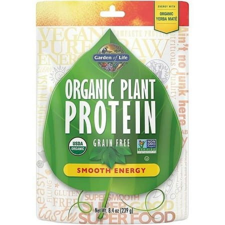 Garden of Life Organic Plant Protein - Smooth Energy 8.4 oz Pwdr