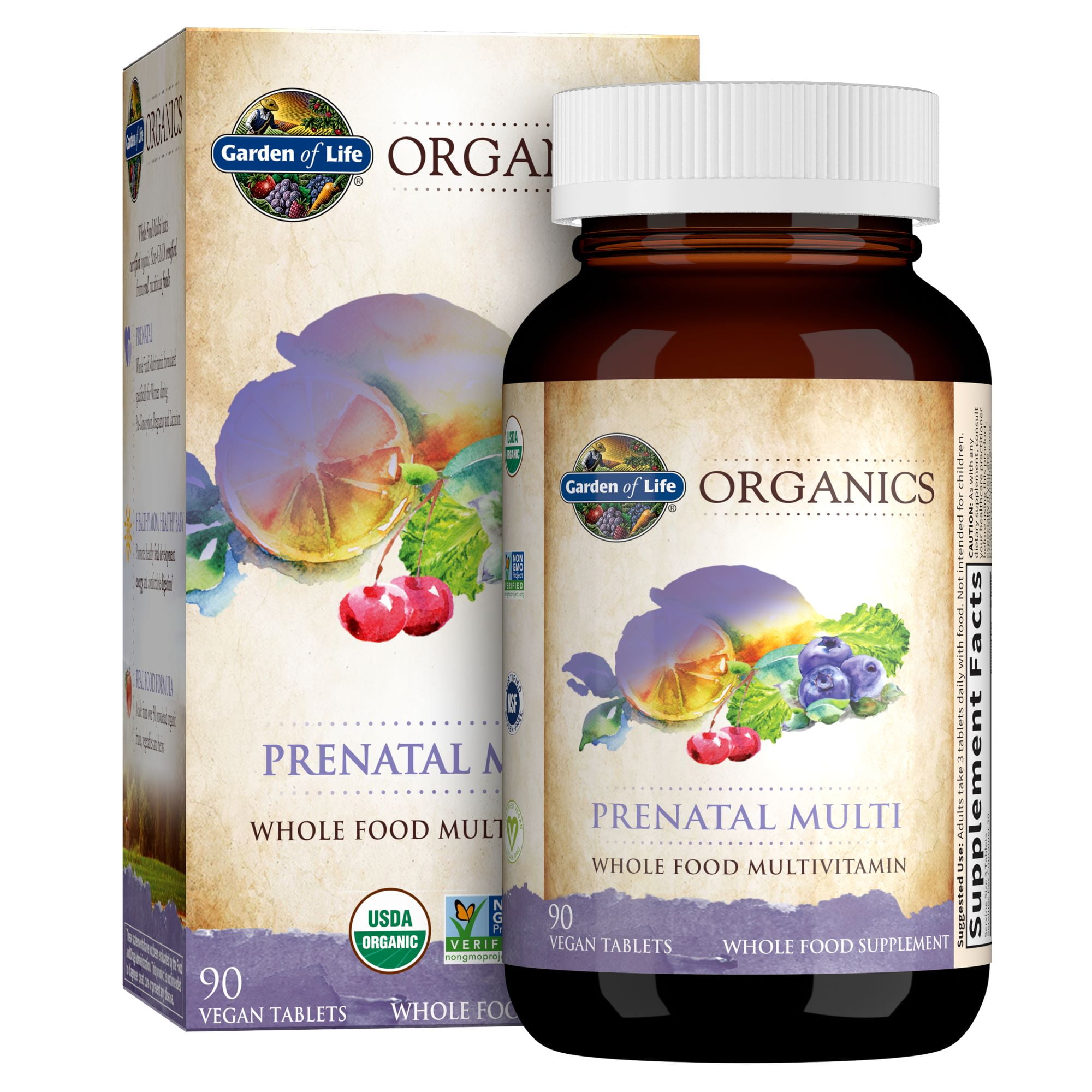 Garden of Life Organics Prenatal Multi 90 Tablets