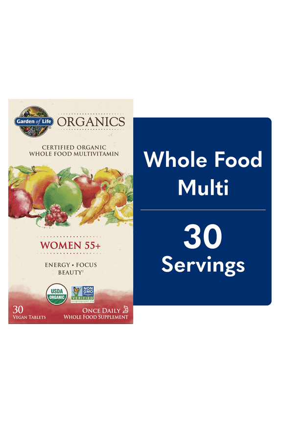 Organics Womens 55+ Multivitamin | Once Daily | 30ct