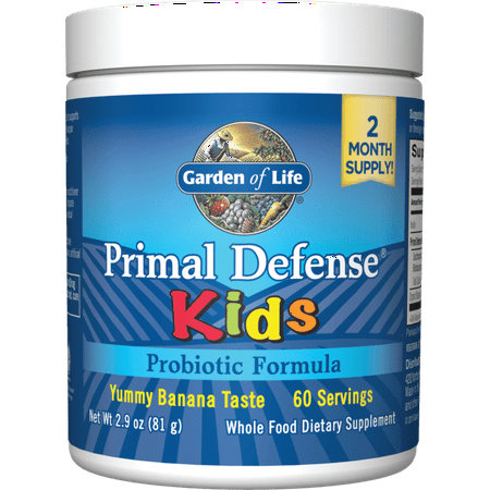 Garden of Life Primal Defense Kids - Banana 4 Billion Cfu 2.9 oz Pwdr