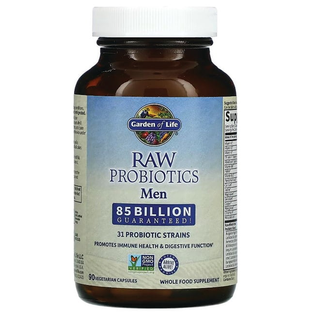 Garden of Life - RAW Probiotics Men - 90 Vegetarian Capsules - Walmart.com