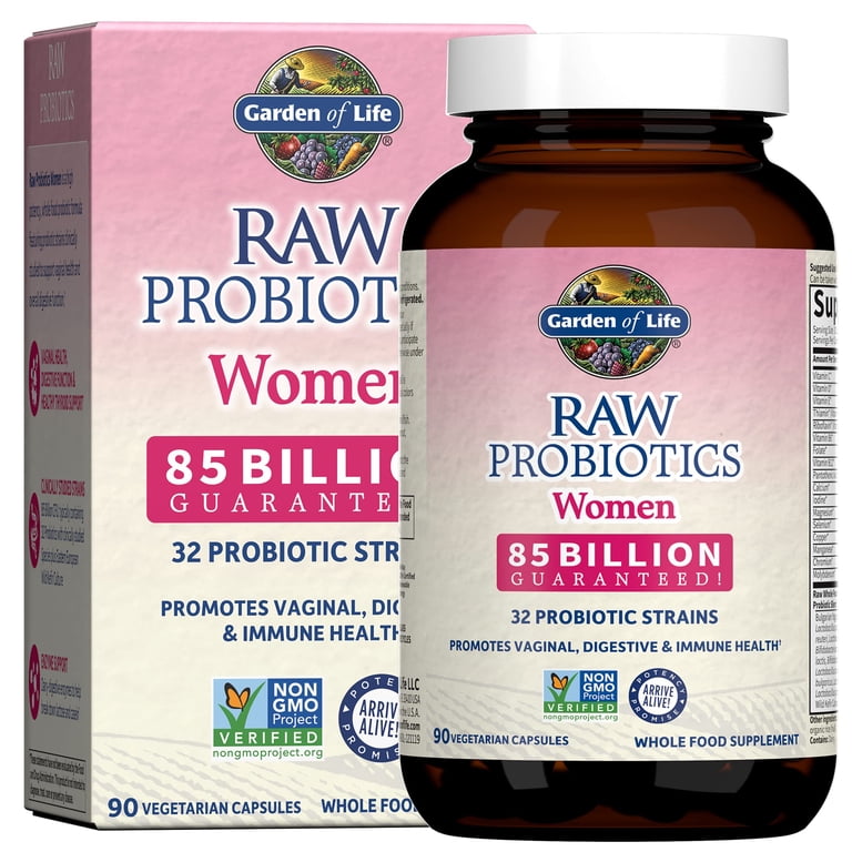 Garden of Life, Raw Probiotics for Women, 90 Veggie Capsules, 85