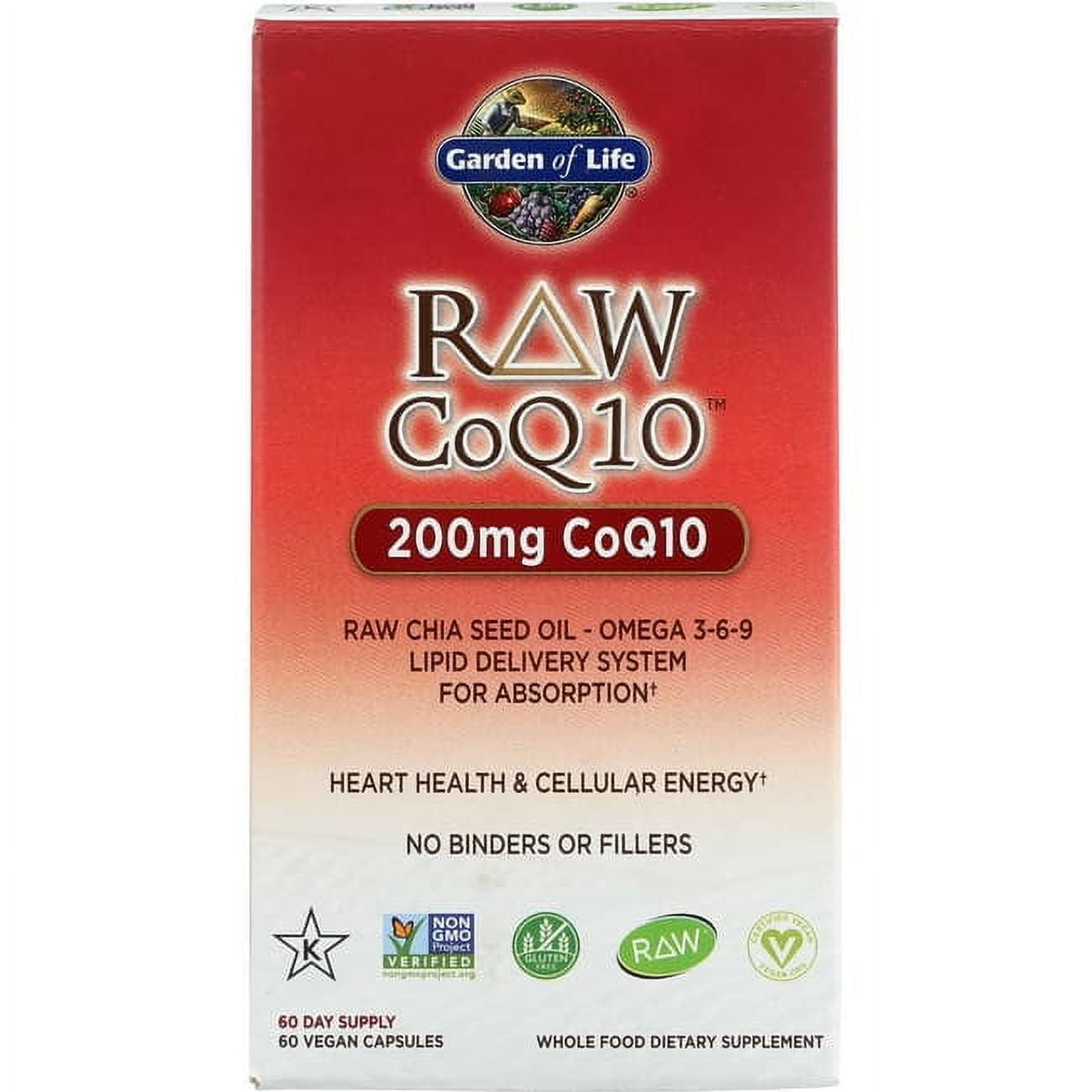 Garden of Life Raw CoQ10, 60 Capsules