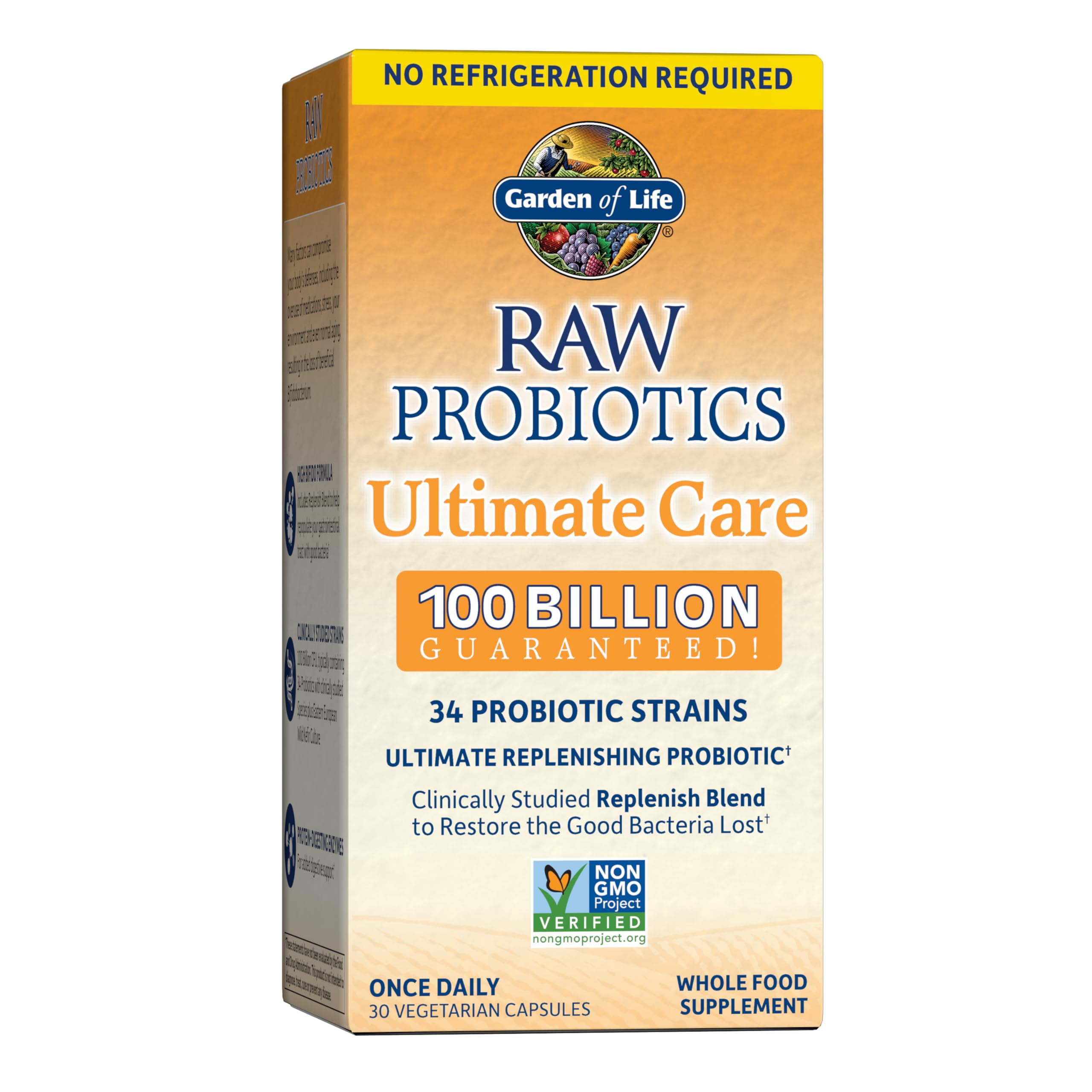 Garden of Life Raw Probiotics Ultimate Care, 30 Capsules