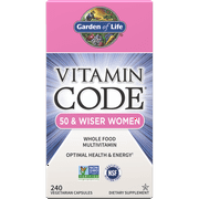 Garden of Life Vitamin Code 50 & Wiser Women's Multi 240 Capsules