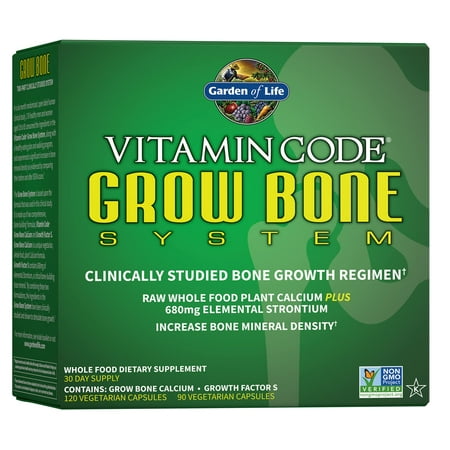 Garden of Life Vitamin Code Grow Bone System, 30-Day Supply