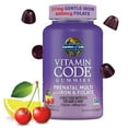 thumbnail image 1 of Garden of Life Prenatal Gummy Vitamins for Women with Iron:Folate,Biotin,D3&B12+Probiotics for Digestion,Vitamin Code Multivitamin,Non-GMO,Gluten-Free,90 Cherry Lemonade Gummies, 30 Day Supply, 1 of 7