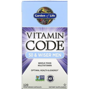 Garden of Life - Vitamin Code RAW 50 & Wiser Men's Multi Formula - 120 Vegetarian Capsules