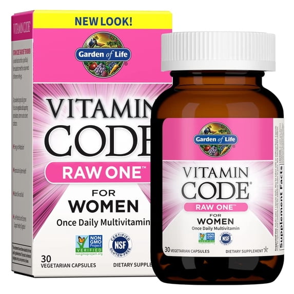 Garden of Life Vitamin Code Raw One for Women, 30 Vegetarian Capsules