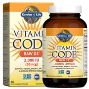 Garden of Life Vitamin Code Raw Vitamin D3, 60 Vegetarian Capsules