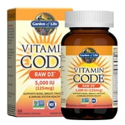 Garden of Life Vitamin Code Raw Vitamin D3, 60 Vegetarian Capsules