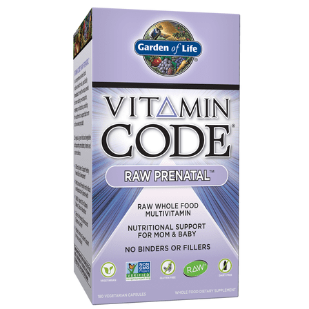 Garden of Life Vitamin Code Raw Prenatal, 180 Capsules