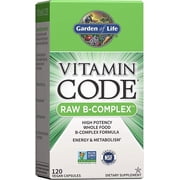 Garden of Life Vitamin Code Raw B-Complex, 120 Vegan Capsules