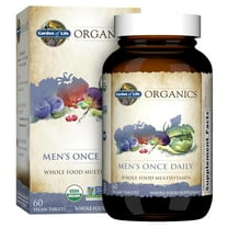 Garden of Life Organics Men Once Daily Multi, 60 Tablets