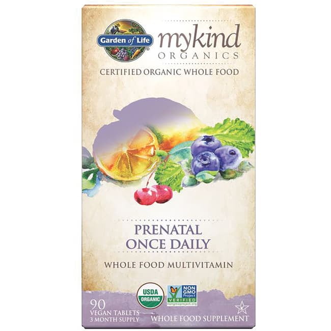 Garden of Life mykind Organics Prenatal Once Daily Multi 90 Organic Tablet