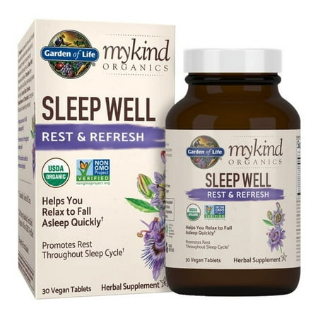 Garden of Life mykind Organics Sleep Well Rest & Refresh 30 Vegan Tabs