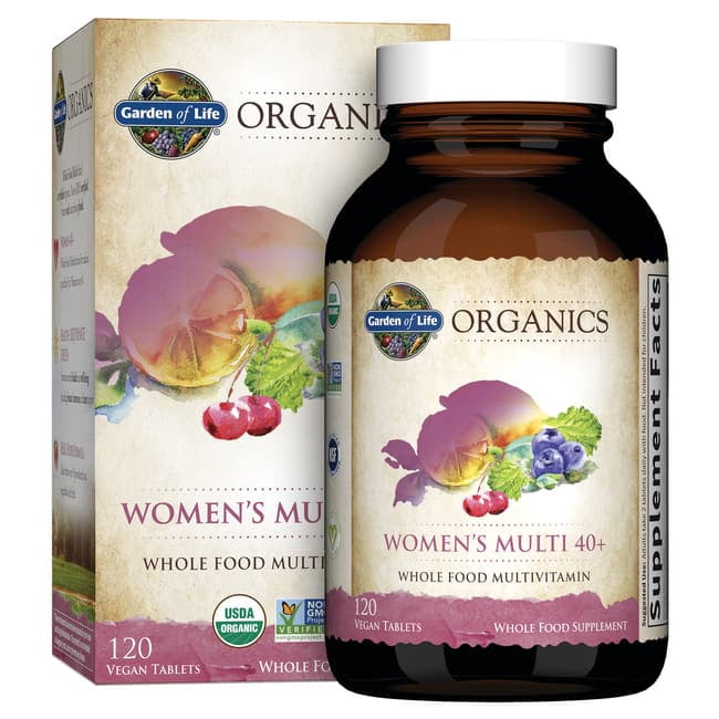 Garden of Life mykind Organics Women's 40+ Multi, 120 Tablets