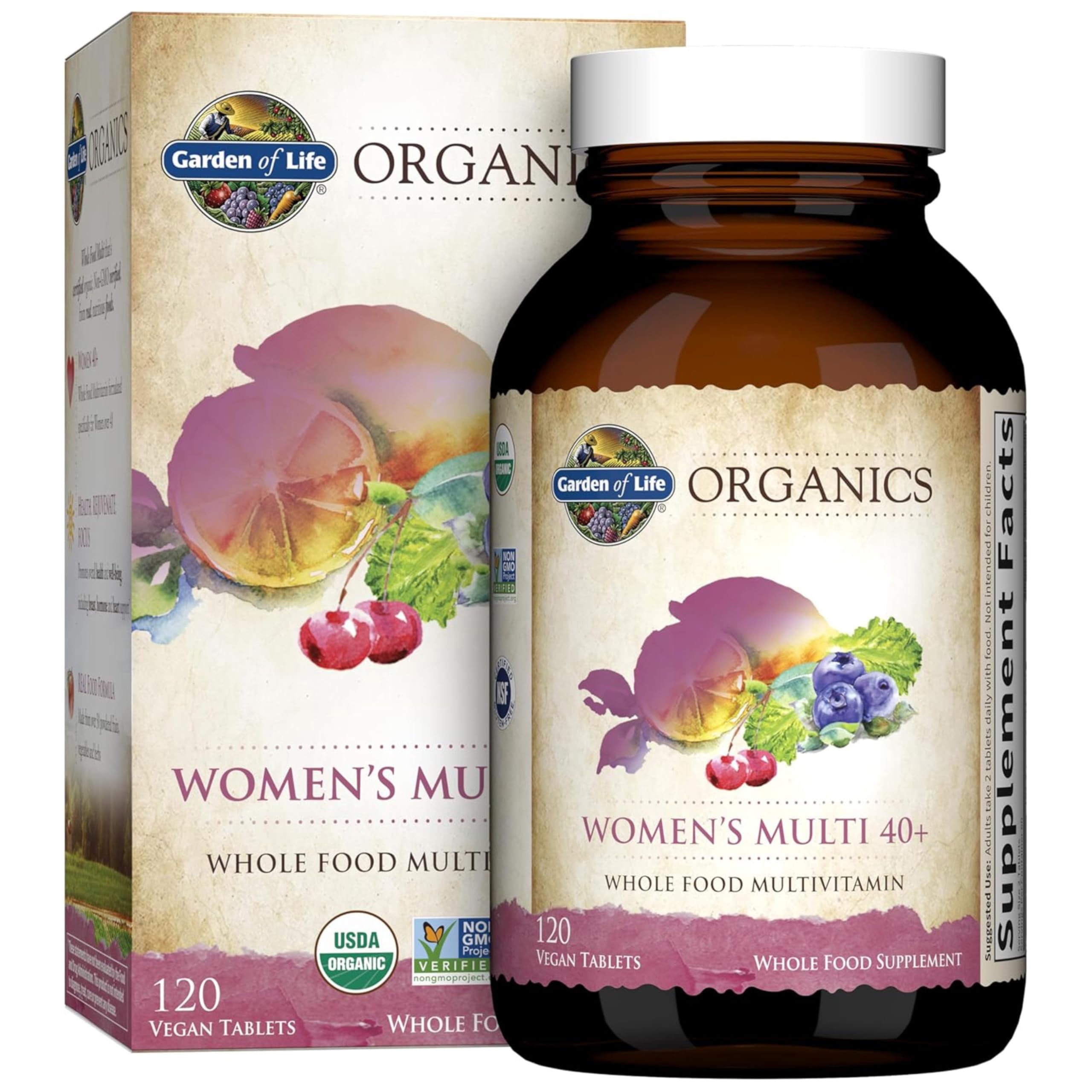 Garden of Life Organics Women's 40+, 120 Vegan Tablets