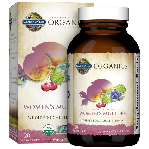 Garden of Life mykind Organics Women's 40+ Multi, 120 Tablets