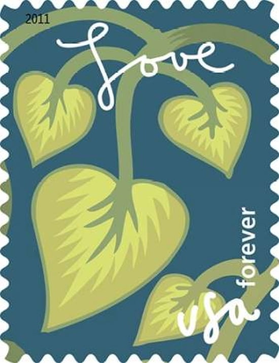 Garden of Love Vine Canvas Art - US POSTAL SERVICE (22 x 28)