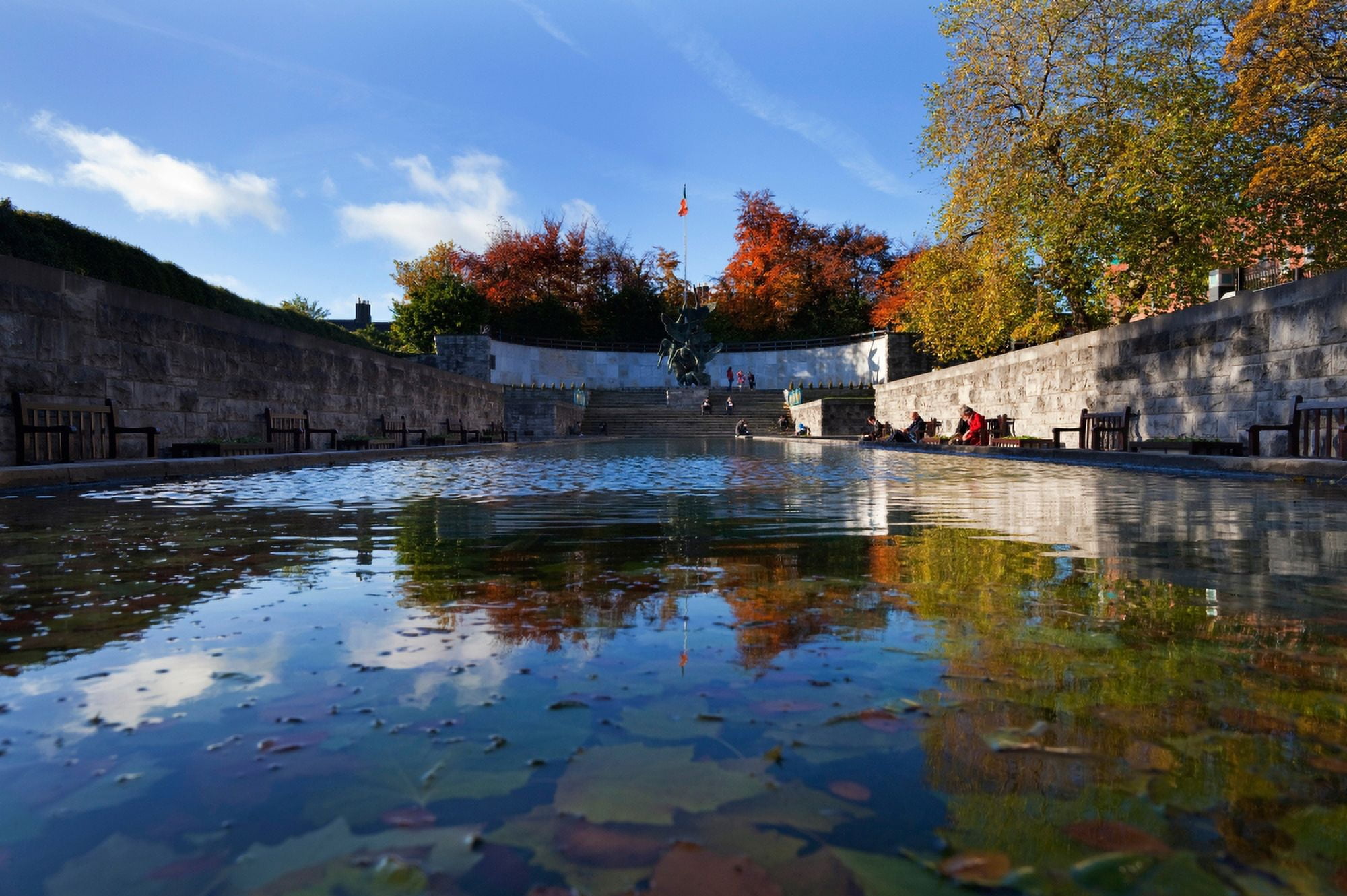 Garden of Remembrance Parnell Square Dublin Ireland Canvas Art - Panoramic Images (27 x 9)
