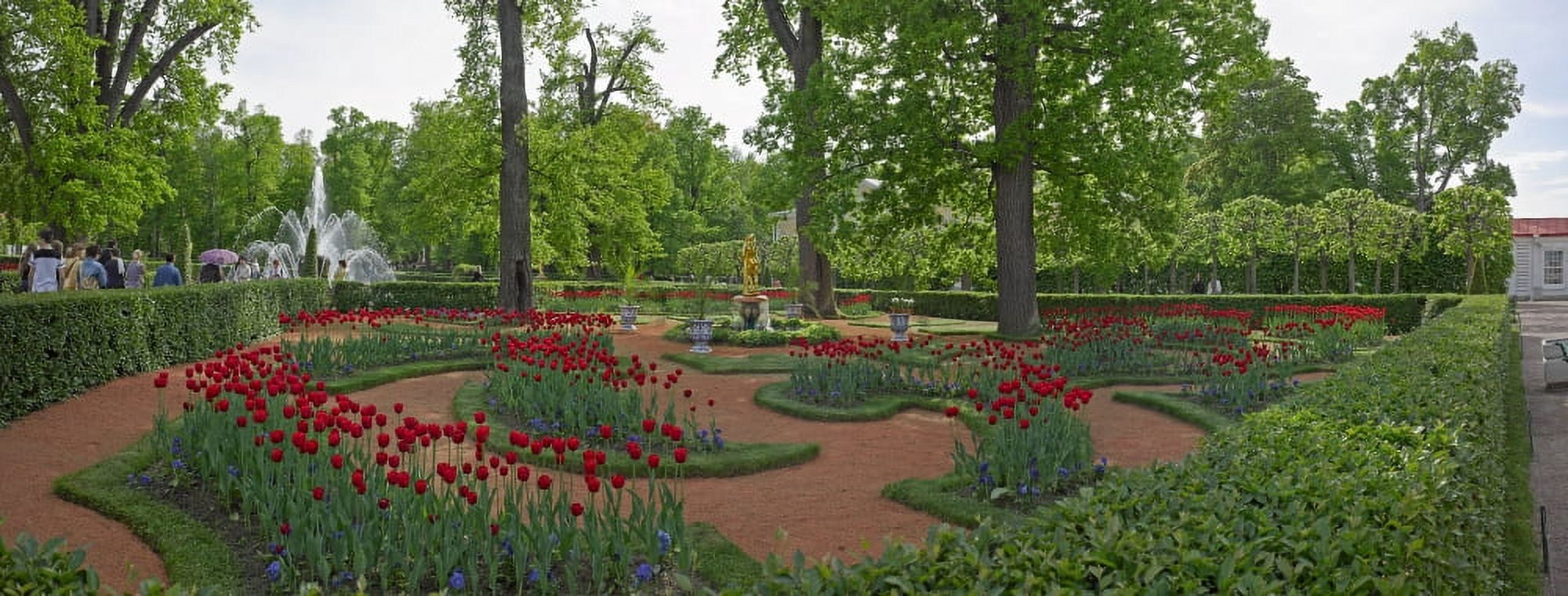 Garden of the Catherine Palace Tsarskoye Selo St Petersburg Russia Canvas Art - Panoramic Images (27 x 9)